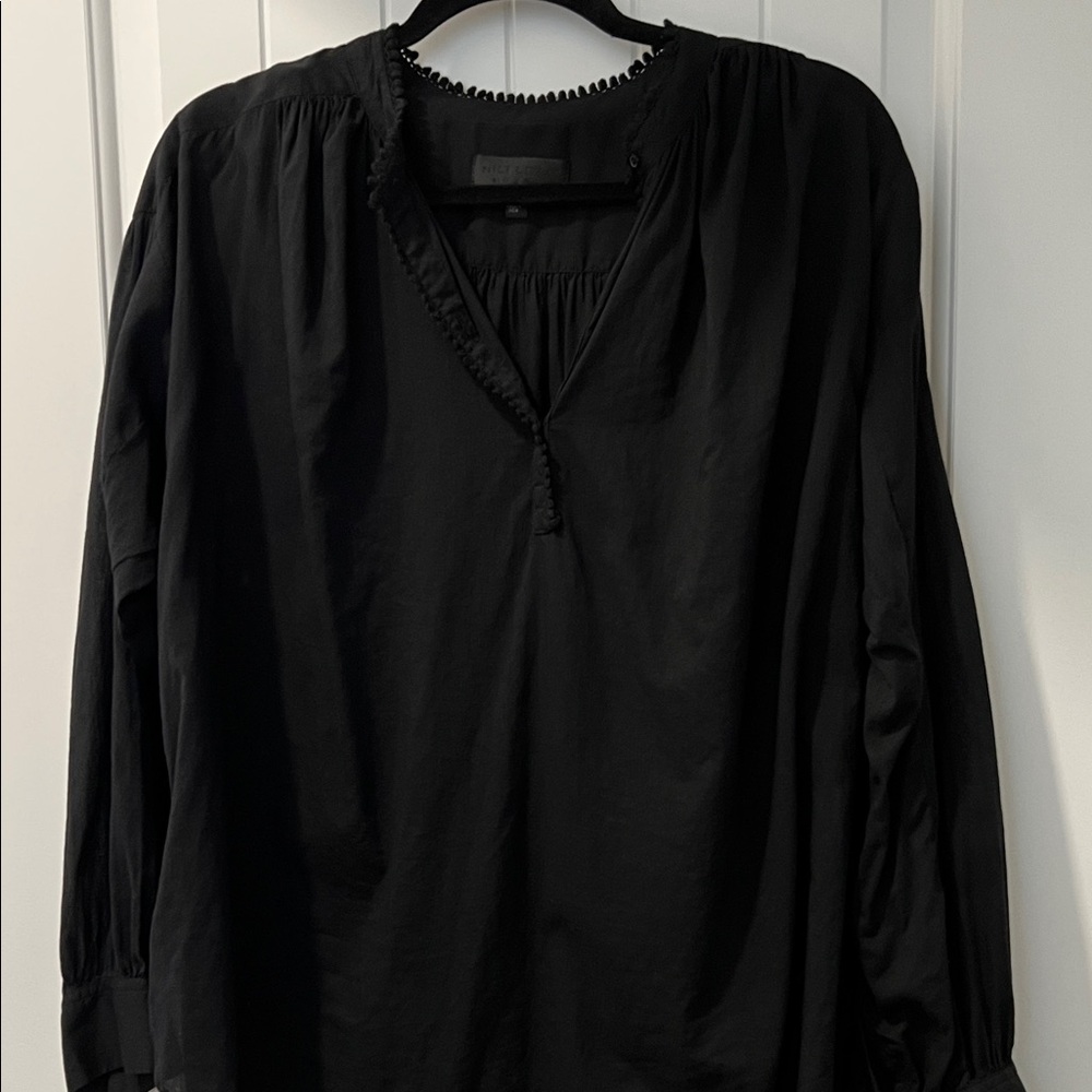 Nili Lotan Marcel Black Blouse